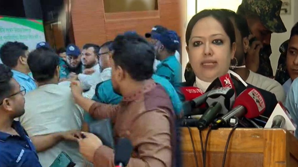 সীমানা পুনর্নির্ধারণ শুনানিতে ২ পক্ষের হাতাহাতি