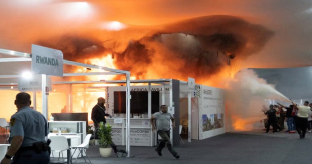 জাতিসংঘের জলবায়ু সম্মেলনে ভয়াবহ অগ্নিকাণ্ড