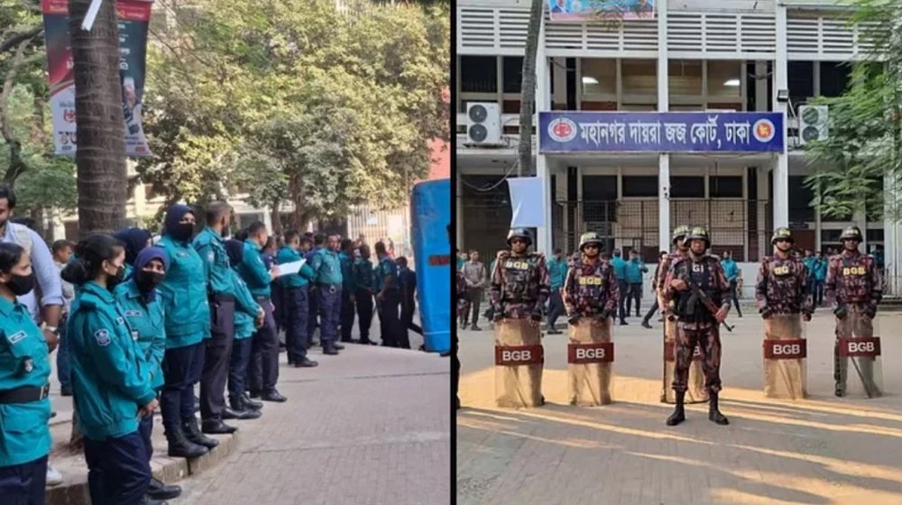 হাসিনা-রেহানা-টিউলিপের মামলার রায়: আদালত এলাকায় কঠোর নিরাপত্তা