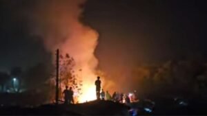 রোহিঙ্গা ক্যাম্পে আগুন