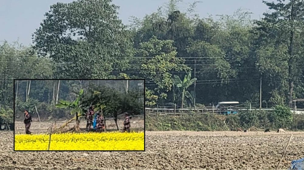 বিএসএফের সড়ক নির্মাণের চেষ্টা, বিজিবির বাধায় কাজ বন্ধ