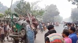 রাজশাহীতে ভটভটি ও অটোরিকশার সংঘর্ষে তিনজন নিহত