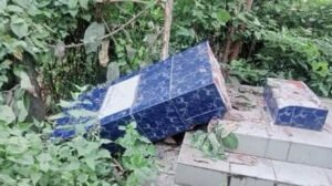 দীঘিনালায় ভরদ্বাজ মুনি চাকমার স্মৃতিস্তম্ভ ভাঙচুর, পাহাড়ি ছাত্র পরিষদের প্রতিবাদ