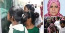 স্কুল মাঠে প্রধান শিক্ষক রনজিলার শেষ বিদায়
