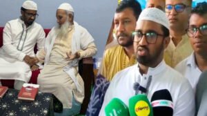 হেফাজত আমিরের সঙ্গে রাশেদ খাঁনের সাক্ষাৎ, জামায়াতের কড়া সমালোচনা